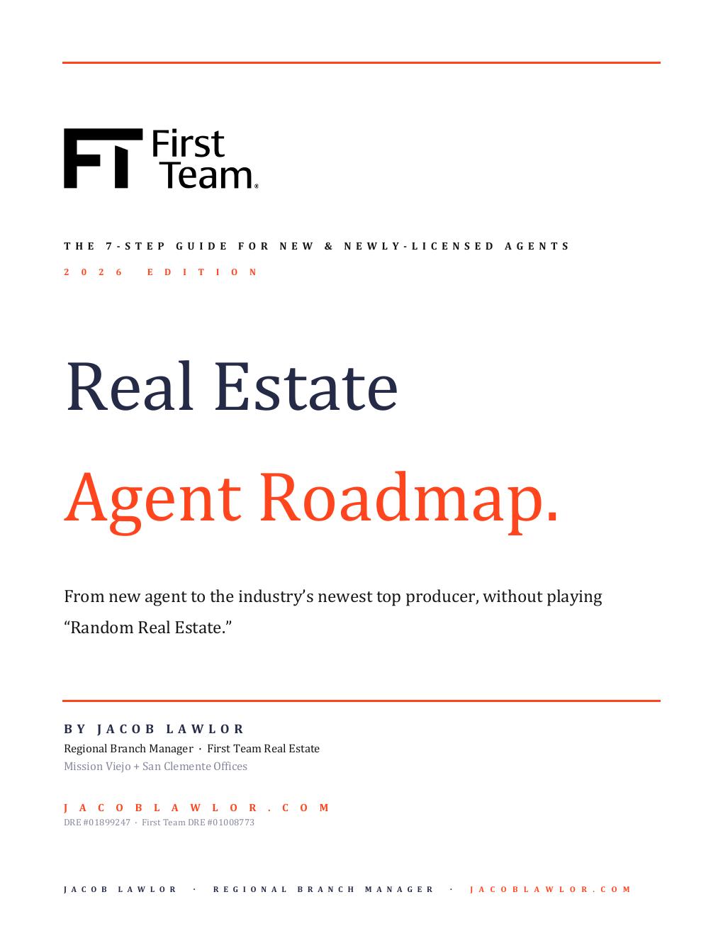 Real Estate Agent Roadmap — 2026 Edition cover